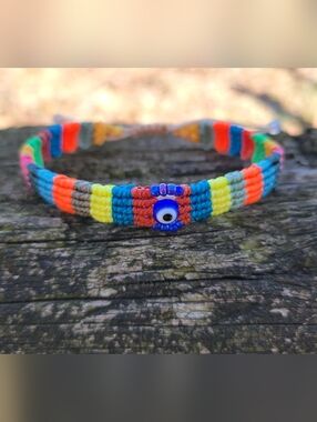 Handmade Multicolor  Evil Eye Friendship Bracelet